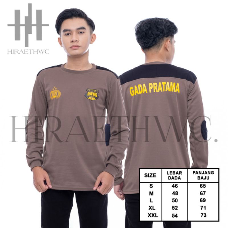 KAOS DECKER LENGAN PANJANG SECURITY/SATPAM GADA PRATAMA TERBARU [COD]