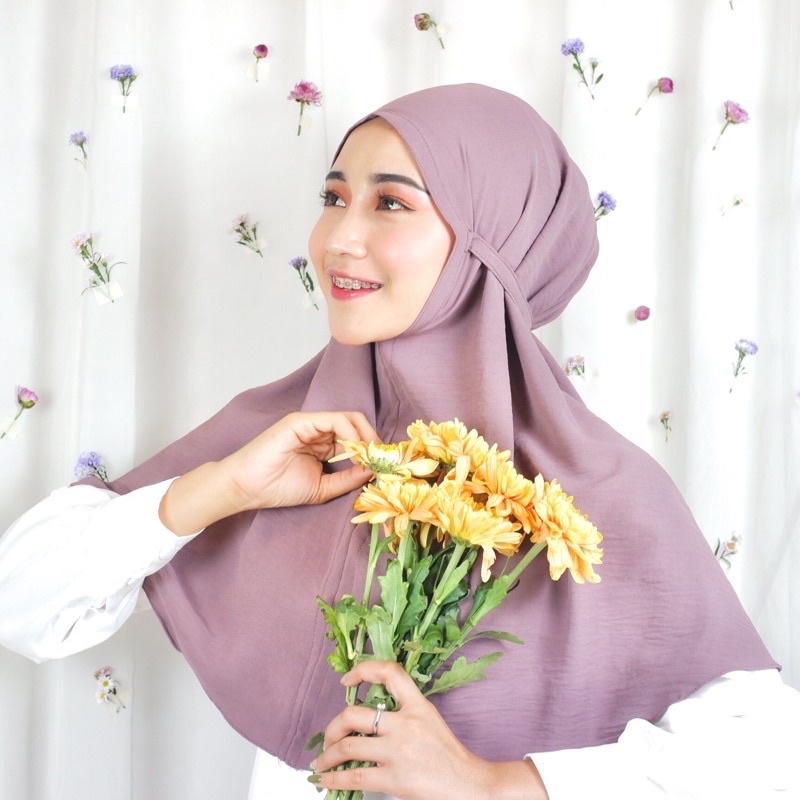 Bergo Maryam Crinkle Air Flow /BERGO CRINKLE AIRFLOW BERGO INSTAN TALI JILBAB INSTAN CRINKLE AIRFLOW