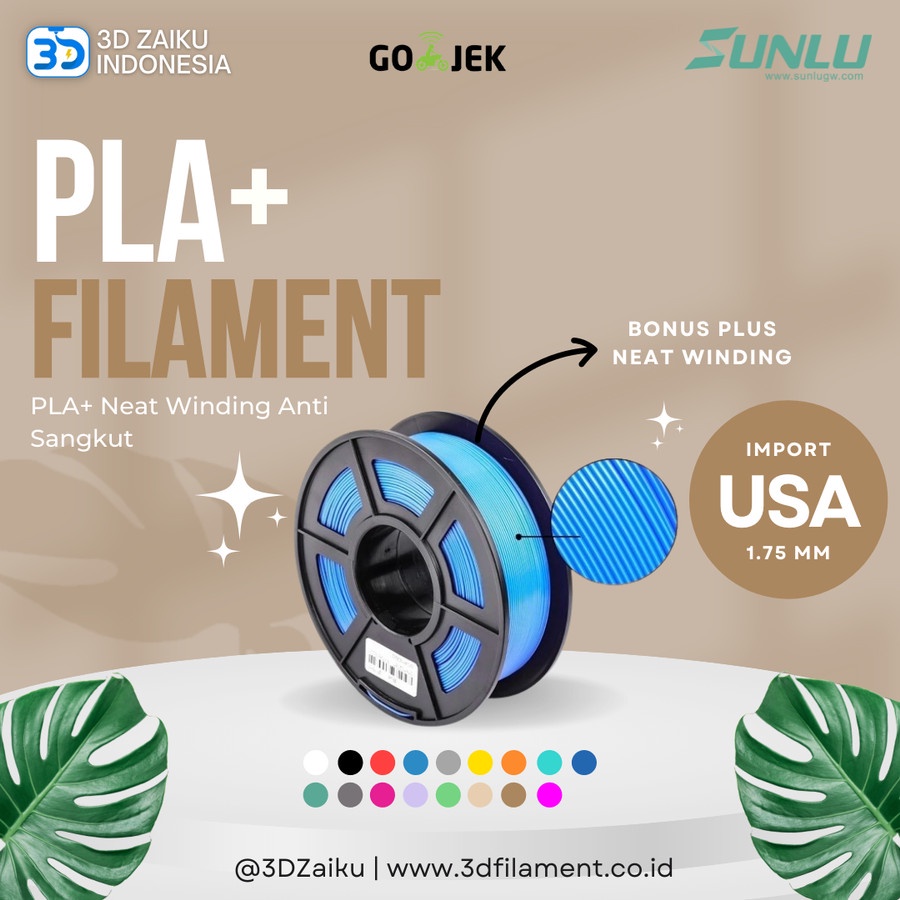 Tinta 3D Printer Filament PLA dan ABS Kualitas Bagus