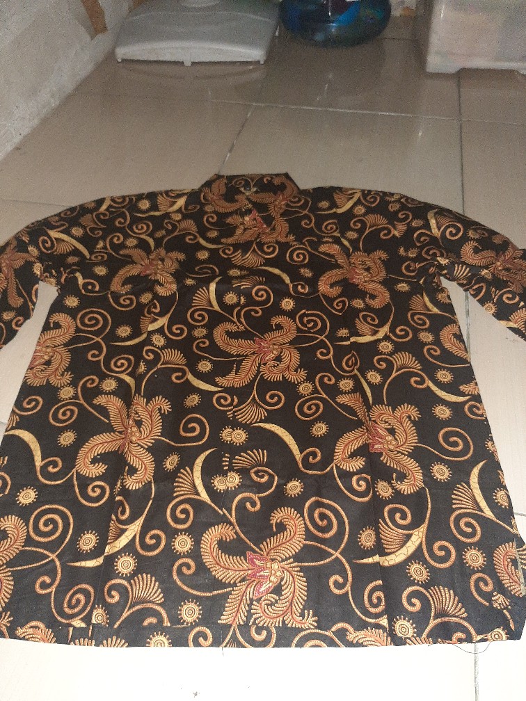 Couple Batik Ayah Anak Motif Sogan Salju Size Anak Terlengkap || Kemeja Lengan Panjang