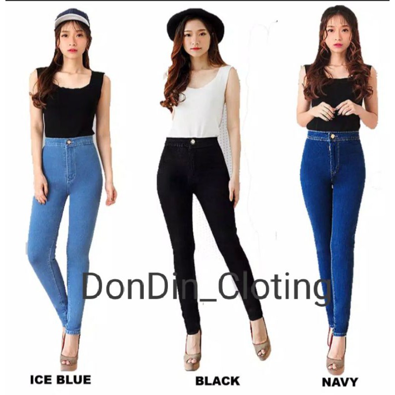 High Waist Jeans Wanita | Jeans Wanita HighWaist