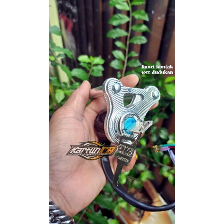 Kontak CG/CB 200 twin kontak CG CB import kabel 4 anak kunci logam logo honda-7
