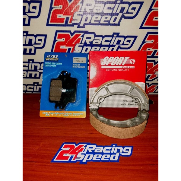 PAKET KAMPAS REM DEPAN BELAKANG HONDA BEAT DELUXE SCOOPY 2021-2022 GENIO BEAT FI SCOOPY FI VARIO 110