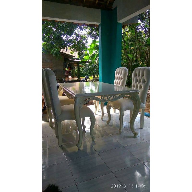 meja makan sofa/meja makan sofa bungkus