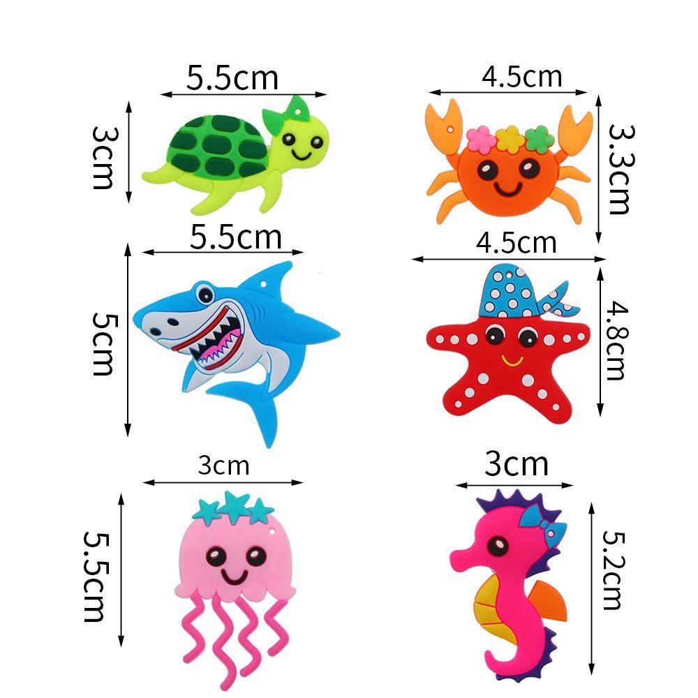 SOLIGHTER 8pcs Party Supplies Plastic Straws Birthday Ocean Animal Drinking Straws Cartoon Bending Straw Kids Gifts Party Decorations Reusable