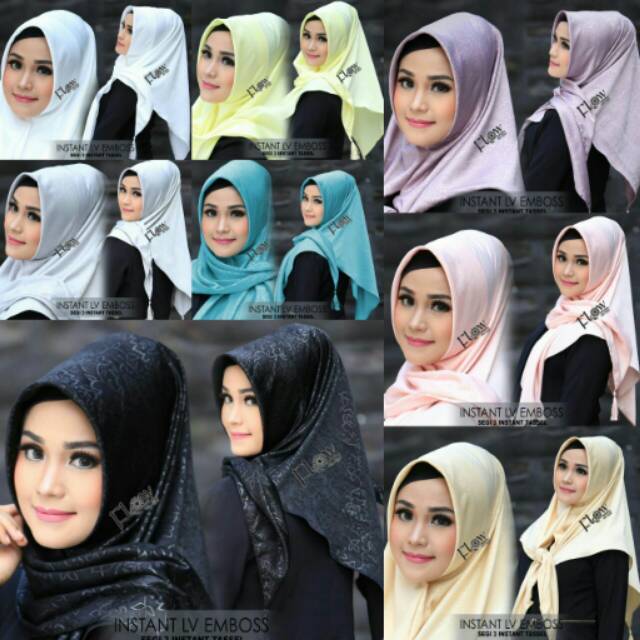 Hijab Instan ORI||Instan LV Embos