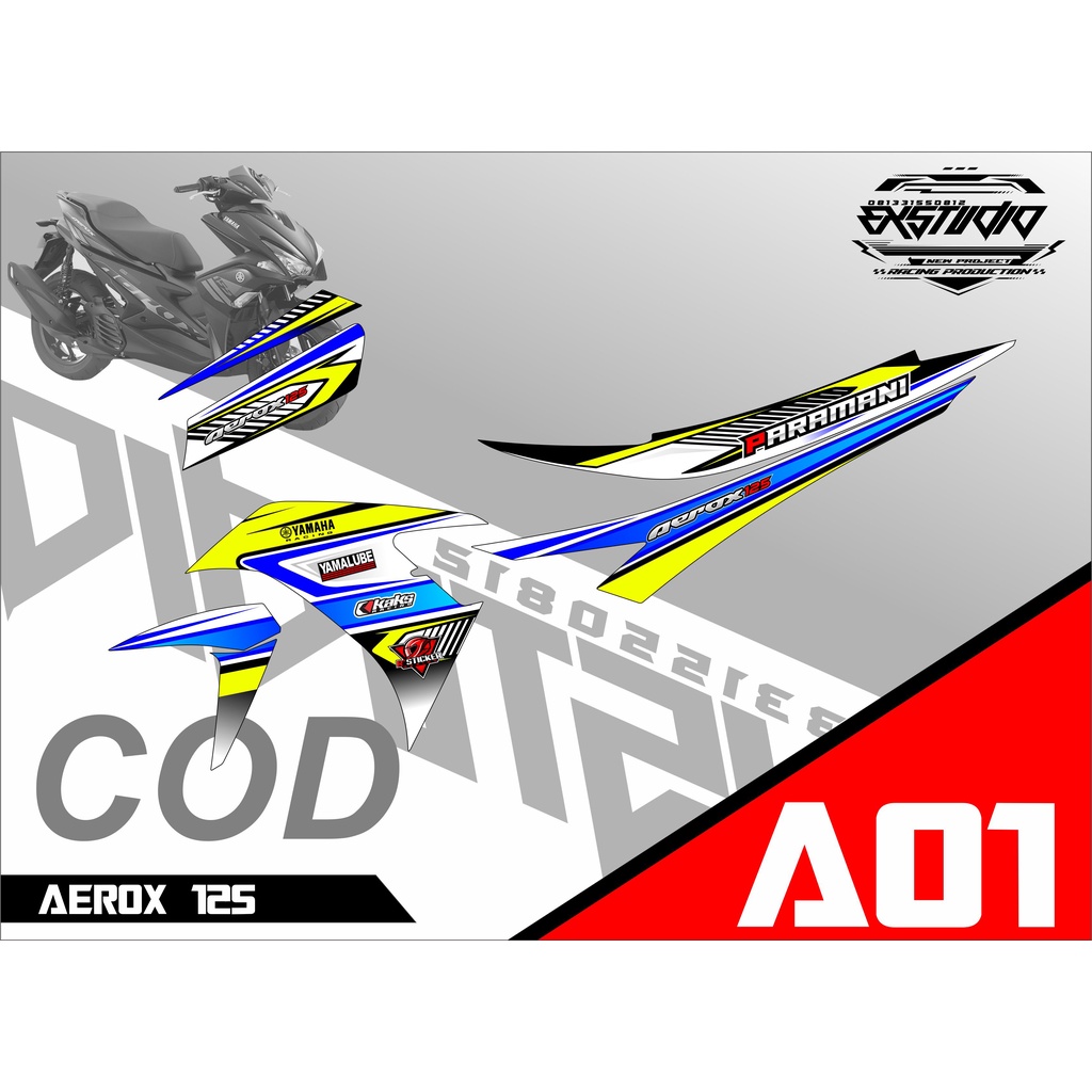 Decal striping AEROX 125
