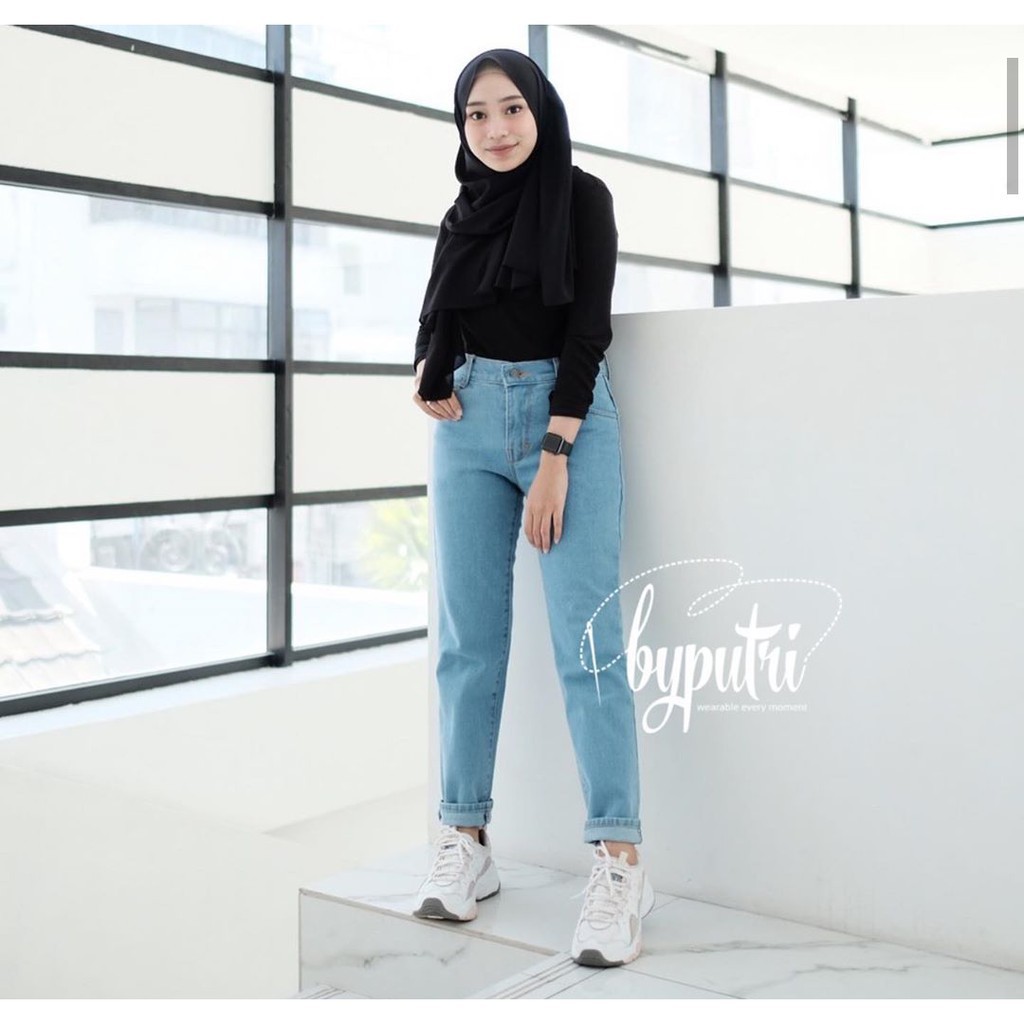 1KG MUAT 4PCS | BOYFRIEND JEANS POLOS PREMIUM / BAGGY JEANS POLOS PREMIUM