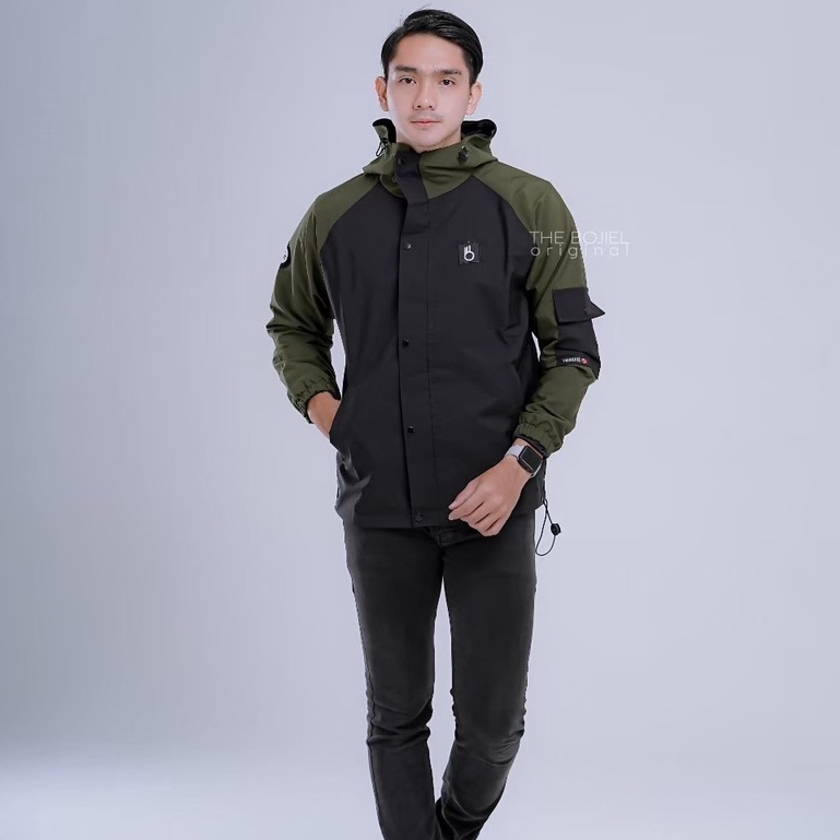 Jaket pria IKC 002 distro cbr six Bandung hoodie dua sisi bolak balik keren grosir pakaian pria H0D7