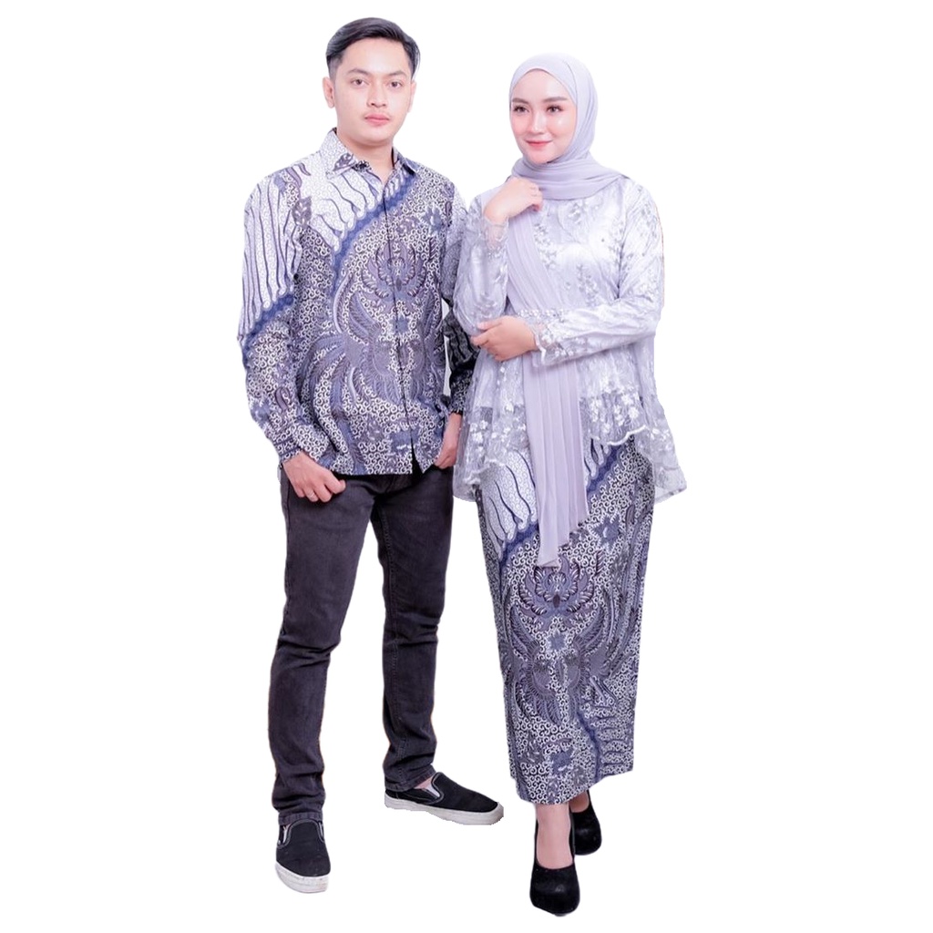 [ADA ANAK] COUPLE BATIK PINGUIN LENGAN PANJANG BROKAT TULLE ANJELLA HAUW