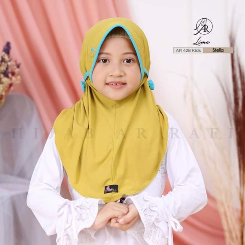 AR 428 hijab bergo arrafi kids