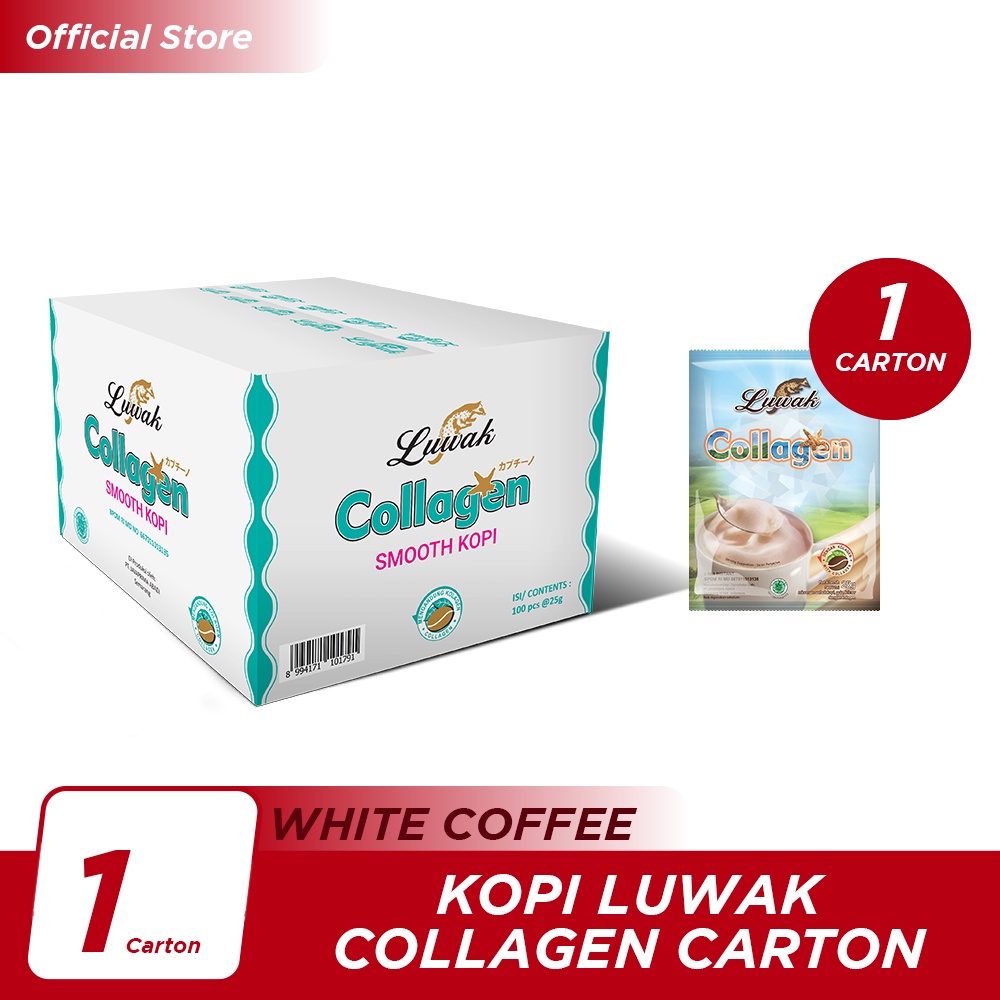 Kopi Luwak Collagen Renceng 10x25gr -10pcs [Carton]