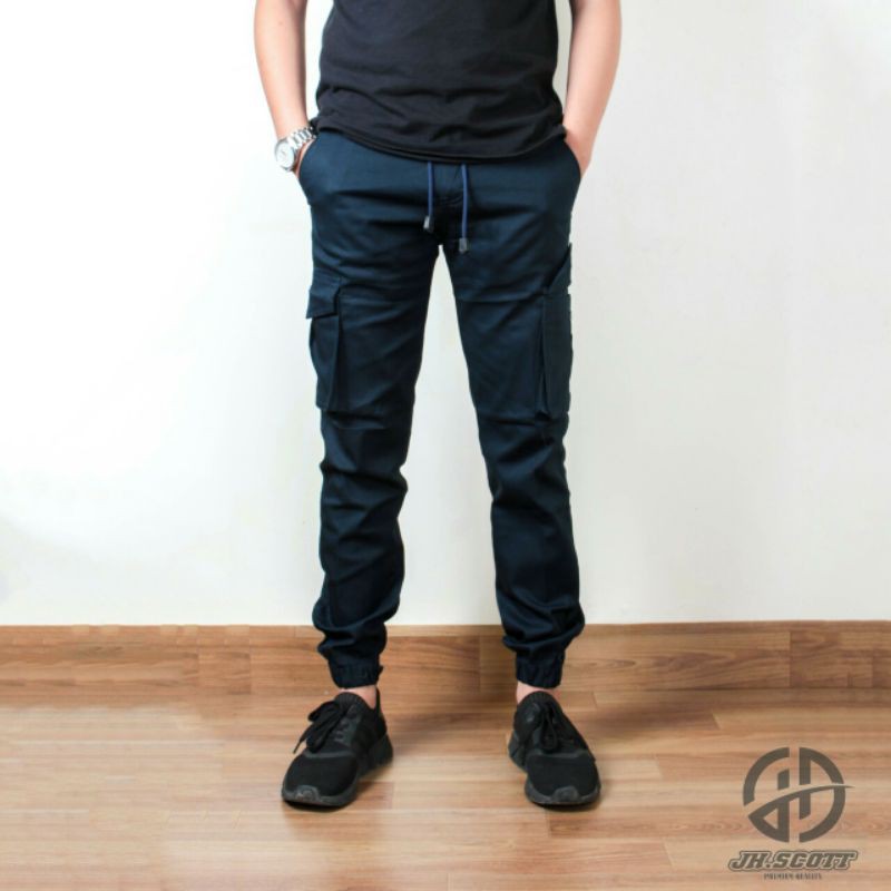 celana Jogger cargo panjang bahan kanvas twill street original brand Malmo jh Scoot
