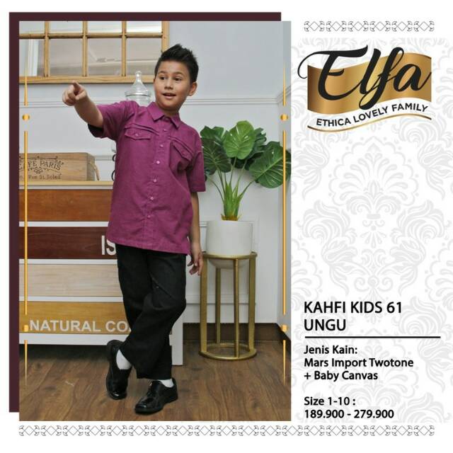 Ethica Elfa 79 - Baju Muslim Family Sarimbit Keluarga Original Termurah - Gamis Dress Muslim