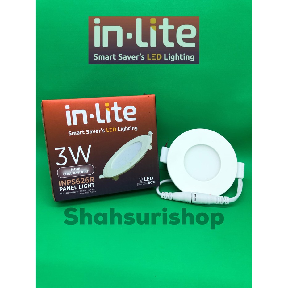 LED PANEL INLITE IN-LITE 3W 3 W WATT BULAT INPS 628R