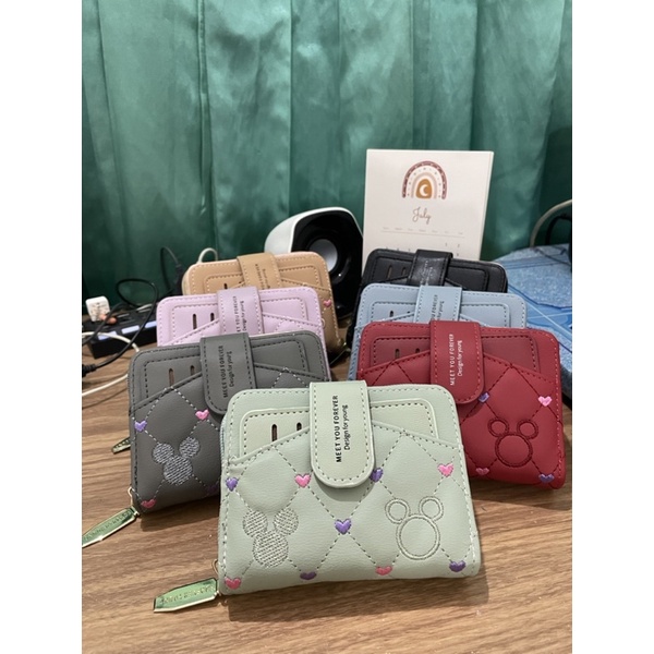 Mini Isabella Mickey Wallet / Dompet wanita import / Dompet mini / Dompet kecil / Dompet lipat / Dom
