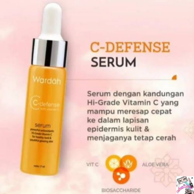 ☃Cutezz_Ching1☃Wardah C Defense Serum 17ml - Serum Wajah