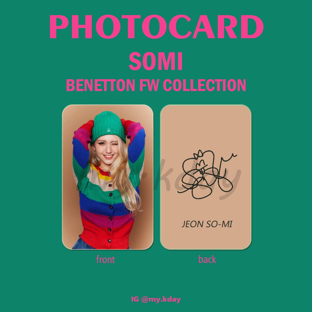 PC-0694, Unofficial Photocard Somi Benetton FW Collection 2 sisi