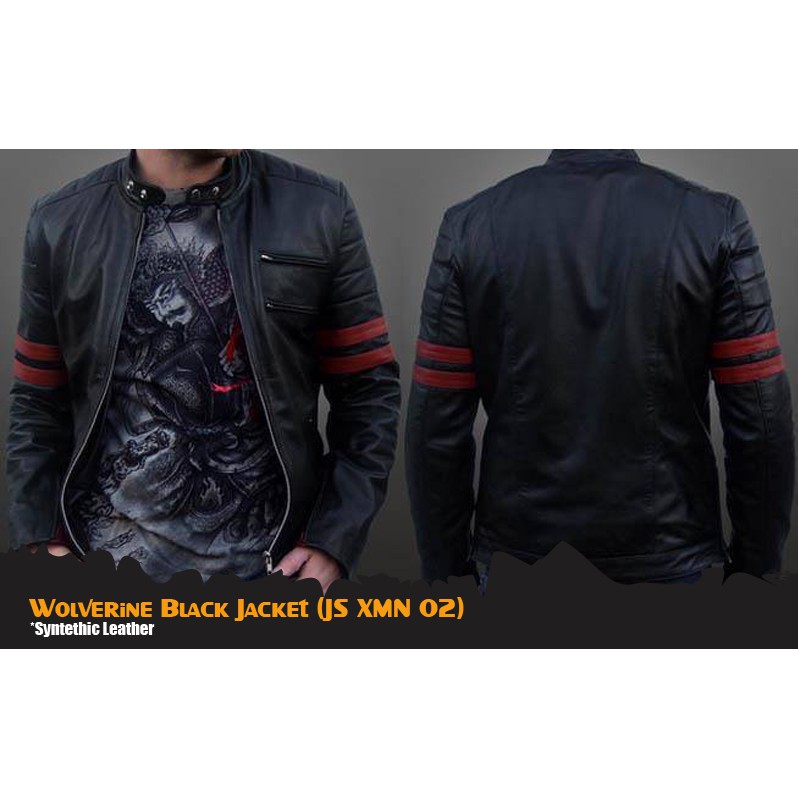 JAKET ANIME WOLVERINE BLACK JACKET (JS XMN 02)