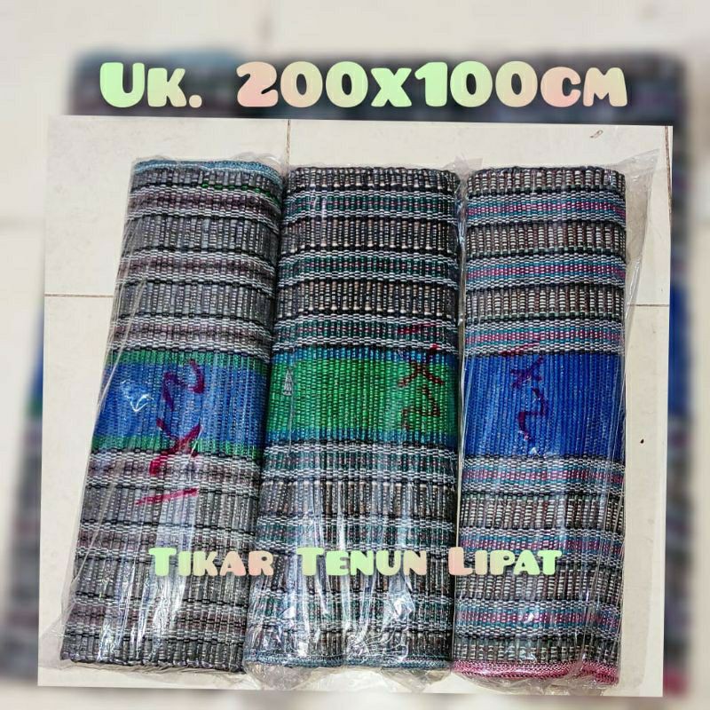 Tikar lipat kecil/tikar tenun benang ukuran 2m x 1m PROMO Murah