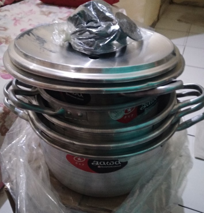 Panci Set Jawa Alumunium Isi 5pcs