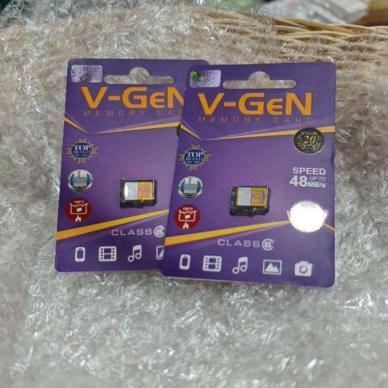 Micro SD VGen kartu memory 8GB Class 6