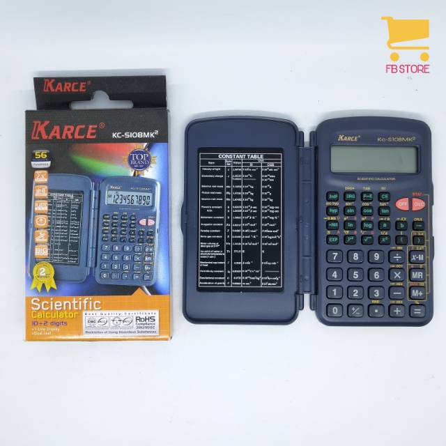 Kalkulator ilmiah karce KC-S108MK2 scientific 10+2digits ORIGINAL