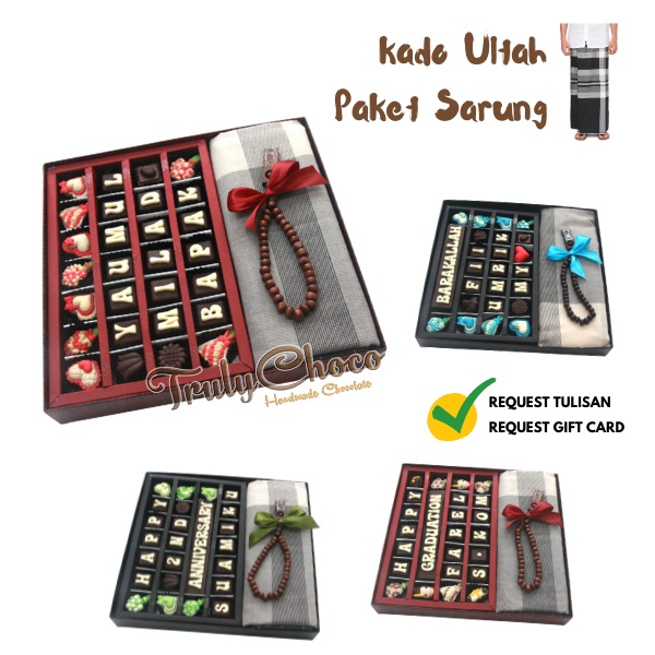 

Trulychoco - Hadiah Ulang Tahun Cowok Paket Cokelat Ucapan dan Sarung