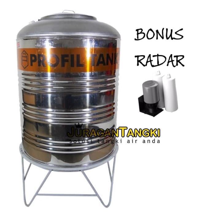 Tangki Air Stainless Profil tank PS 550 kaki ukuran 580 liter
