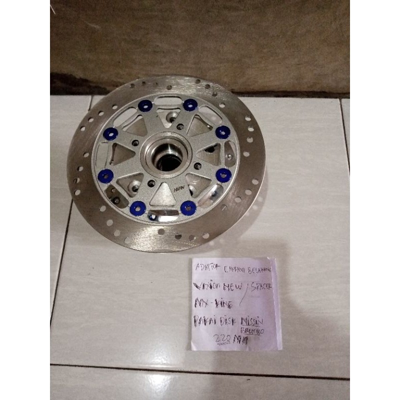 adaptor cakram belakang mx king vixion new pakai disk nissin yamaha 220 spacer tromol belakang vixio