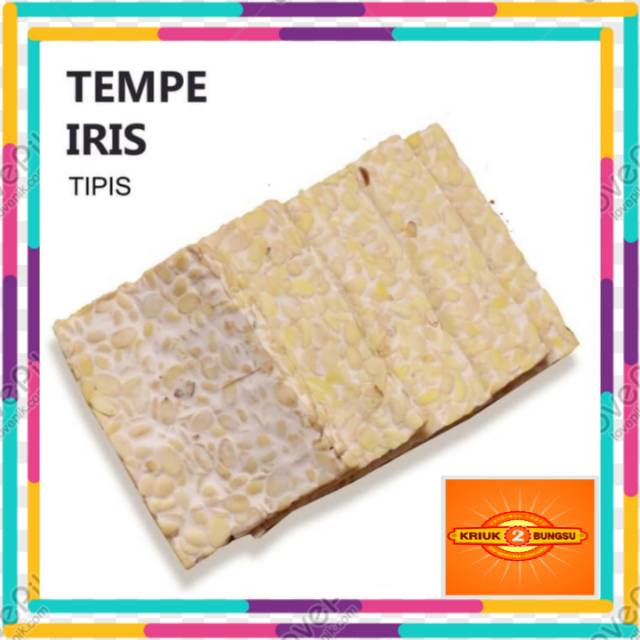 

Tempe iris tipis/isi kurang lebih 14 lembar