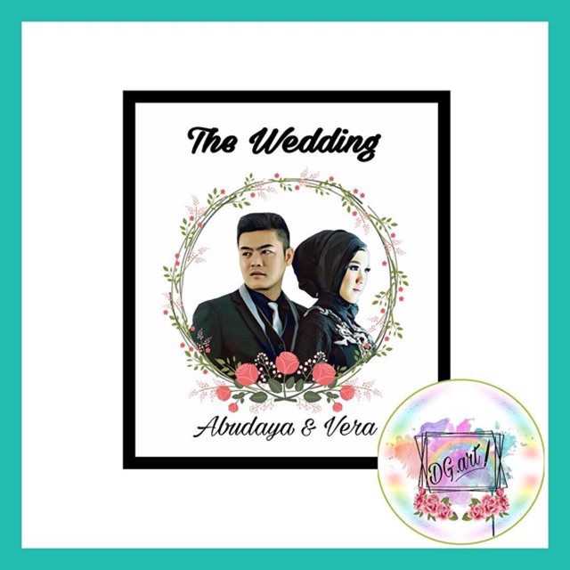 

ilustrasi wajah hadiah anniv wedding ultah