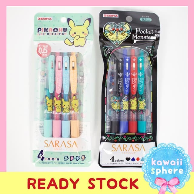 

Promo Sarasa Limited Edition Pokemon Pulpen Zebra Sarasa Ready Stock Terbatas