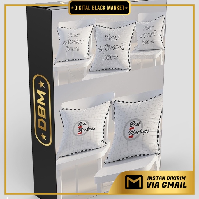 Square Pillows Mockup Styled - Photoshop