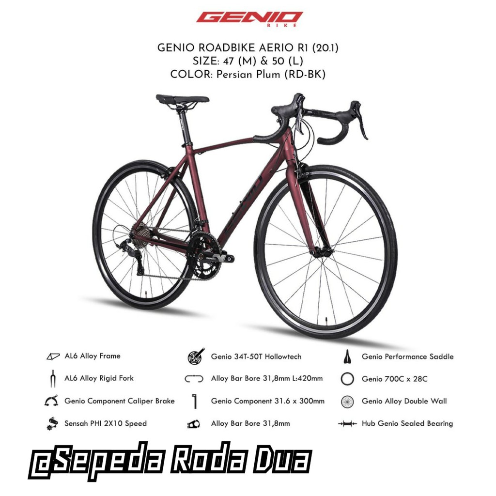 Sepeda Balap/Roadbike Genio AERIO