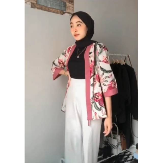 OUTER WANITA MOTIF BUNGA/OUTER WANITA BLAZER FASHION/OUTER WANITA BLAZER BY PINKHIJAB_BOUTIQUE