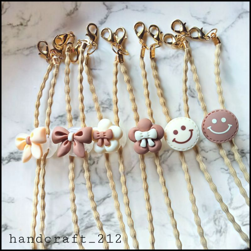 Strap Mask 2 in 1 Choco Series / Kalung Masker / Konektor Masker / Conector Hijab