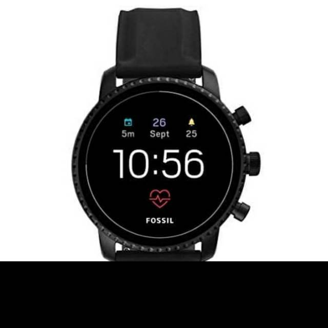 Fossil Gen 4 Smartwatch BQD1000 Explorist Silicon Rubber Black