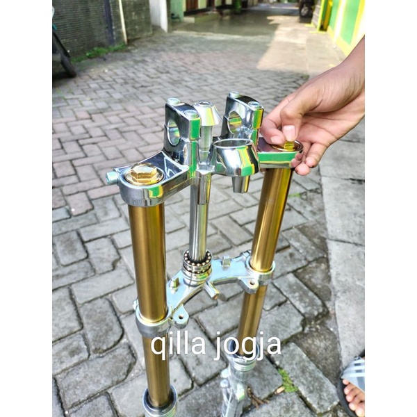 shock skok sok depen ninja as gold full crome PNP RX KING