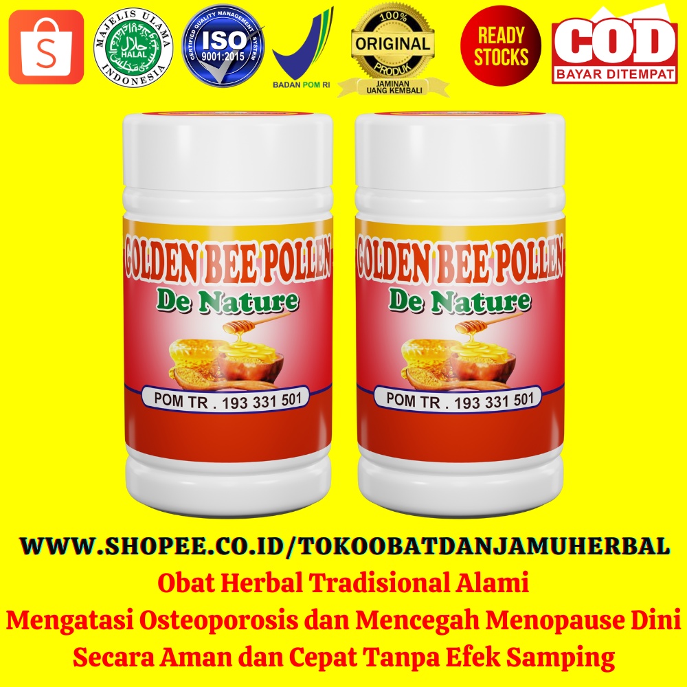 Golden Bee Pollen Mengatasi Osteoporosis dan Mencegah Menopause Dini