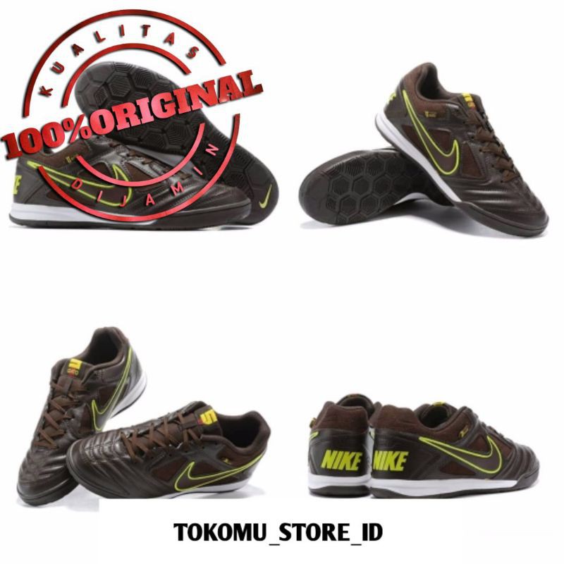 SEPATU MURAH ORIGINAL TERBARU Nike 5 Gato LTR Black Volt IC