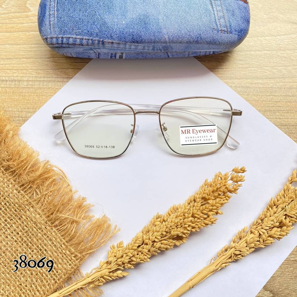 Frame Kacamata 38069 Bisa Ganti Lensa (Antiradiasi, Blueray, Photochromic, Bluechromic, Essilor)