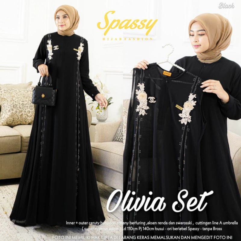 gamis muslim olivia set by spassy