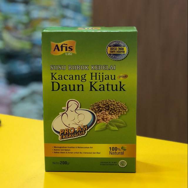 Afis kacang hijau plus daun katuk booster asi - minuman pelancar asi ibu menyusui