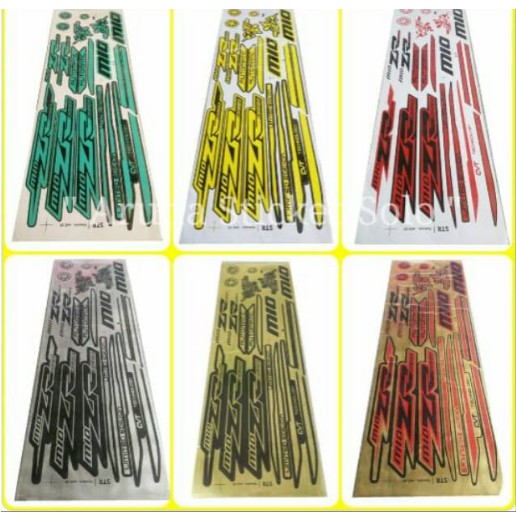 STRIPING MIO ZR STIKER VARIASI MIO SPORTY SMILE LAMA