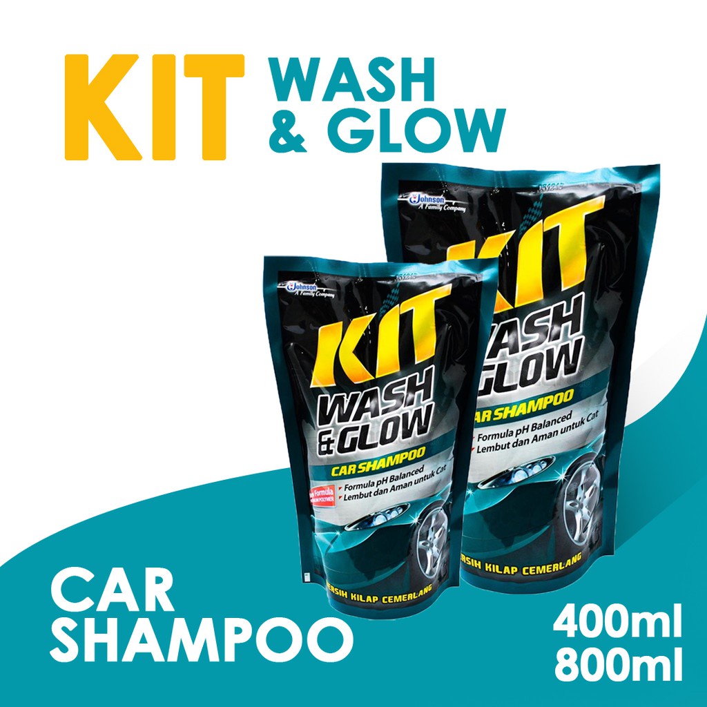 Kit wash and glow car shampoo 400ml / 720ml