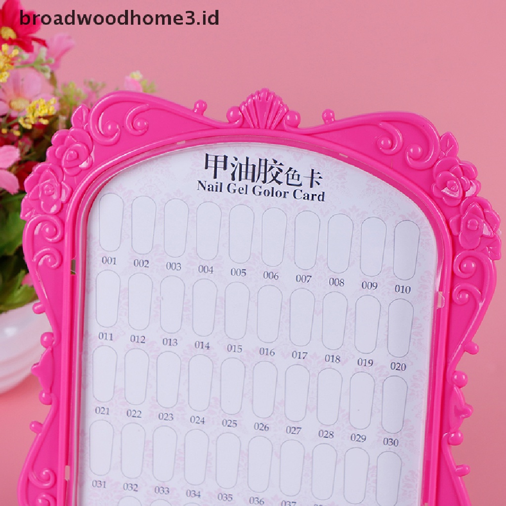 Papan Display Warna Kuku Dua Sisi 48 Slot Untuk Latihan Nail Art