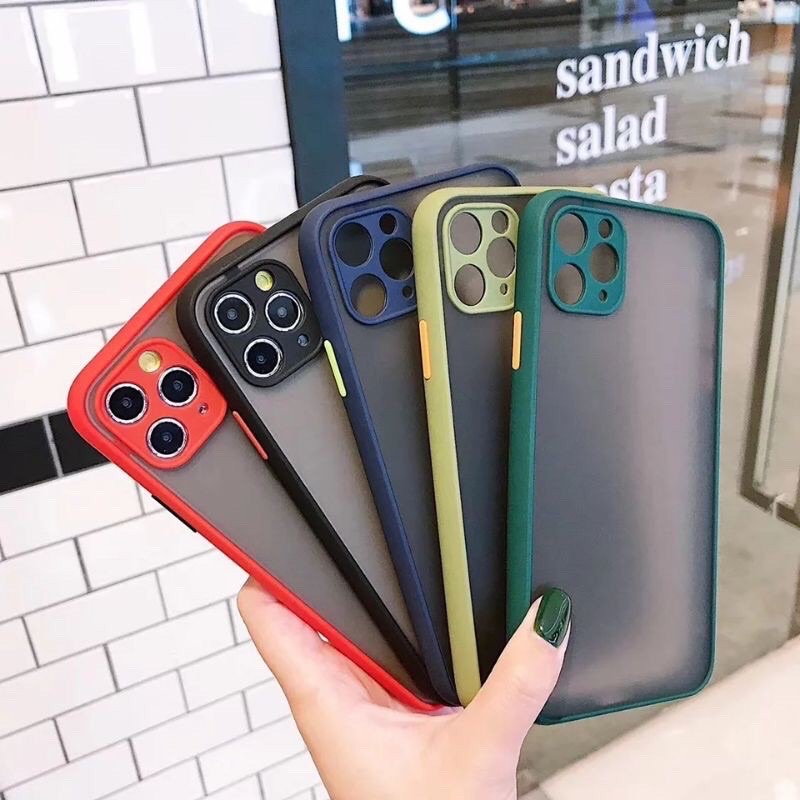 IPHONE 6 6G 6S 6+ 6S+ 7 7+ 8 8+ PLUS X XS MAX XR 11 11 PRO 11 PRO MAX Case Matte Bumper Candy Hybrid Soft Hard Frosted Casing-6