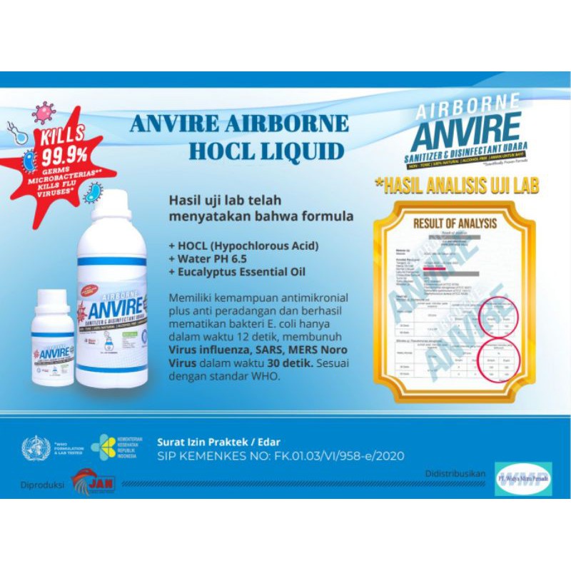 Airborne Anvire Fogging Liquid 1 Liter