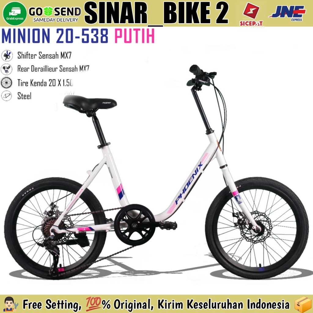 Sepeda Minion PHOENIX 538 20 Inch 7 Speed Rem Cakram